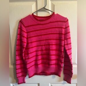 Pink and red sparkly striped sweater. Barely worn. Great condition. Size small